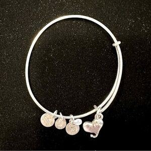 Alex and Ani - Heart Bangle Wire Bracelet